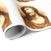 Portret van Jezus Wrapping Paper Cadeaupapier (Rol Hoek)