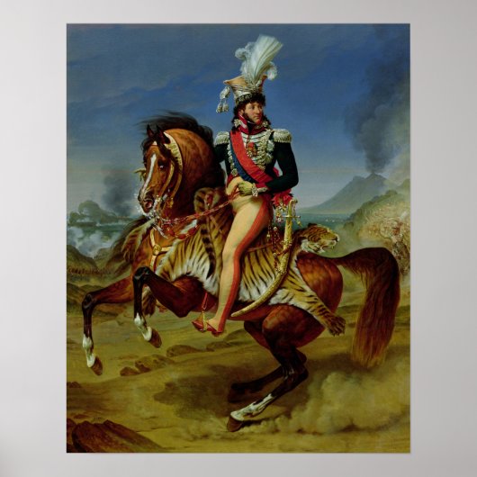 Portret van Joachim Murat 1812 Poster (Voorkant)
