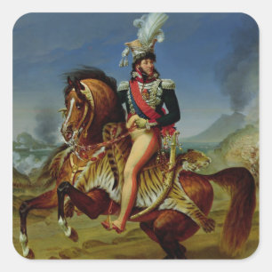 Portret van Joachim Murat 1812 Vierkante Sticker