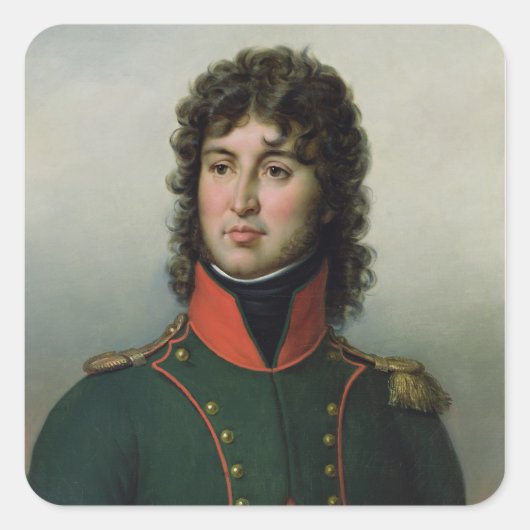 Portret van Joachim Murat King van Napels Vierkante Sticker (Voorkant)