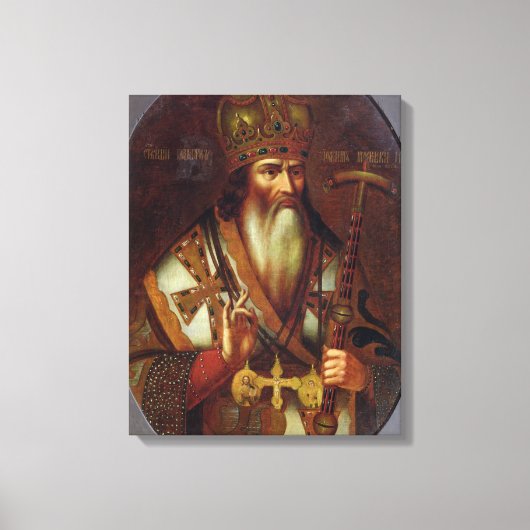 Portret van Joachim, patriarch van Moskou Canvas Afdruk (Voorkant)