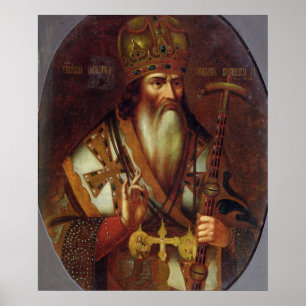 Portret van Joachim, patriarch van Moskou Poster