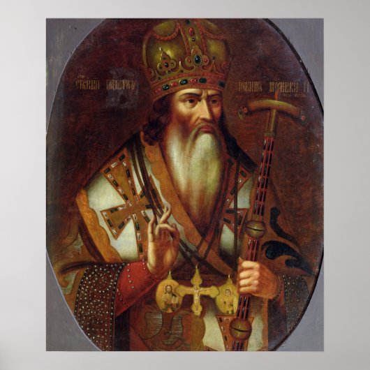 Portret van Joachim, patriarch van Moskou Poster (Voorkant)