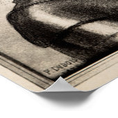 Portret van Joan Arc van Paul Dubois Poster (Hoek)