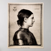 Portret van Joan Arc van Paul Dubois Poster (Voorkant)