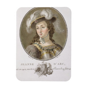 Portret van Joan of Arc (1412-31), 1787 (gekleurd) Magneet