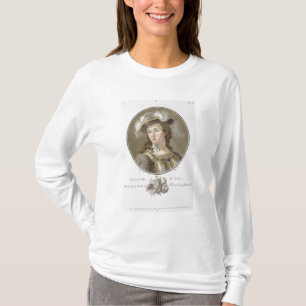Portret van Joan of Arc (1412-31), 1787 (gekleurd) T-shirt