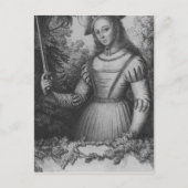 Portret van Joan of Arc Briefkaart (Voorkant)