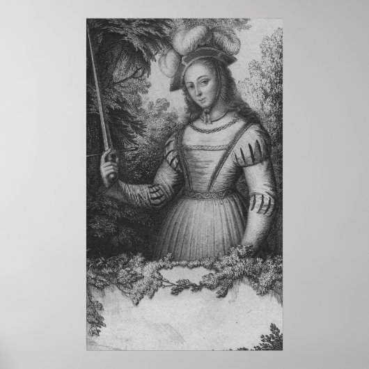 Portret van Joan of Arc Poster (Voorkant)