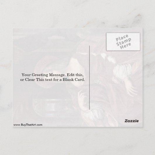 Portret van Joanna Aragon door Raffaello Sanzio Briefkaart (Achterkant)