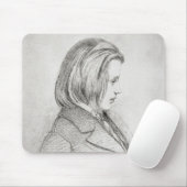 Portret van Johanes Brahms van 20 jaar, 1853 Muismat (Met muis)