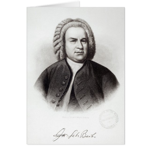 Portret van Johann Sebastian Bach (Voorkant)