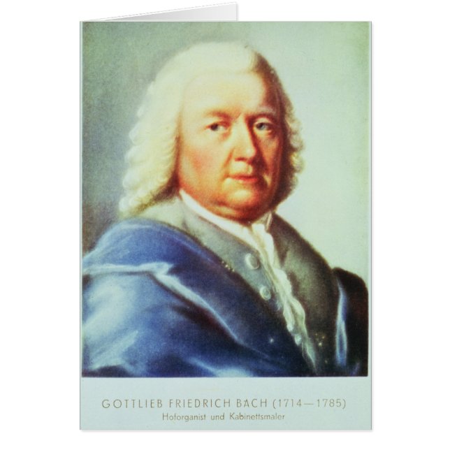 Portret van Johann Sebastian Bach (Voorkant)