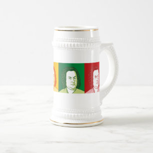 portret van Johann Sebastian Bach Bierpul
