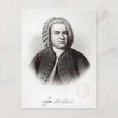 Portret van Johann Sebastian Bach Briefkaart (Voorkant)