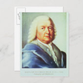 Portret van Johann Sebastian Bach Briefkaart (Voorkant / Achterkant)