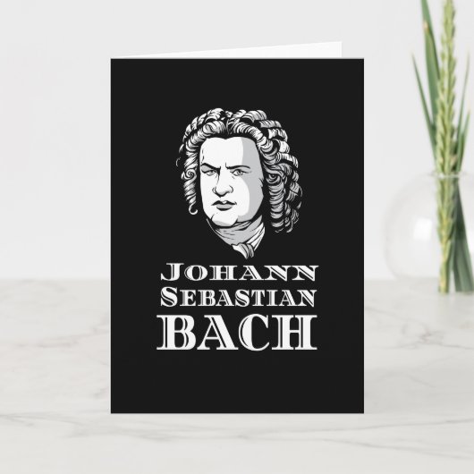 Portret van Johann Sebastian Bach Kaart (Voorkant)