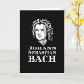 Portret van Johann Sebastian Bach Kaart (Gele Bloem)