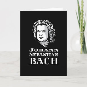 Portret van Johann Sebastian Bach Kaart