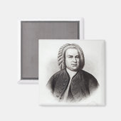 Portret van Johann Sebastian Bach Magneet (Voorkant / Achterkant)