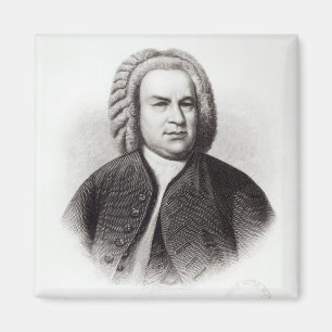 Portret van Johann Sebastian Bach Magneet