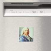 Portret van Johann Sebastian Bach Magneet (Insitu (Vaatwasser))