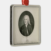 Portret van Johann Sebastian Bach Metalen Ornament (Rechts)