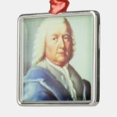 Portret van Johann Sebastian Bach Metalen Ornament (Links)