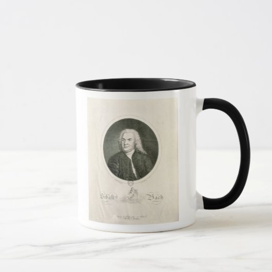Portret van Johann Sebastian Bach Mok (Rechts)