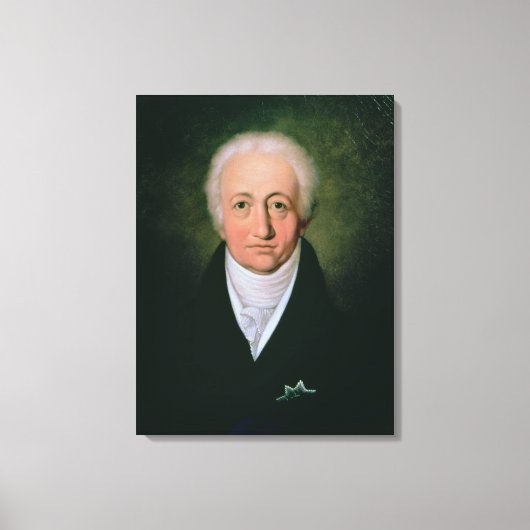 Portret van Johann Wolfgang von Goethe , 1818 Canvas Afdruk (Voorkant)