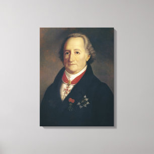 Portret van Johann Wolfgang von Goethe Canvas Afdruk