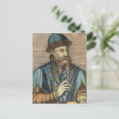 Portret van Johannes Gutenberg 2 Briefkaart (Staand voorkant)