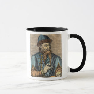 Portret van Johannes Gutenberg 2 Mok