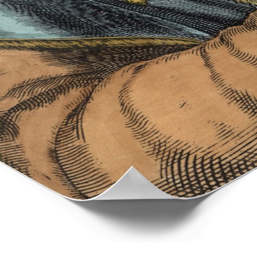 Portret van Johannes Gutenberg Poster (Hoek)