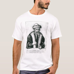 Portret van Johannes Gutenberg T-shirt