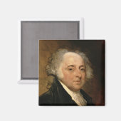 Portret van John Adams Magneet (Voorkant / Achterkant)
