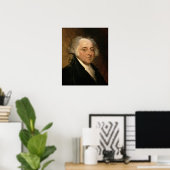Portret van John Adams Poster (Thuiskantoor)