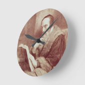 Portret van John Calvin (1509-1564) (graving) Ronde Klok (Hoek)