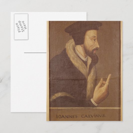 Portret van John Calvin Briefkaart (Voorkant / Achterkant)