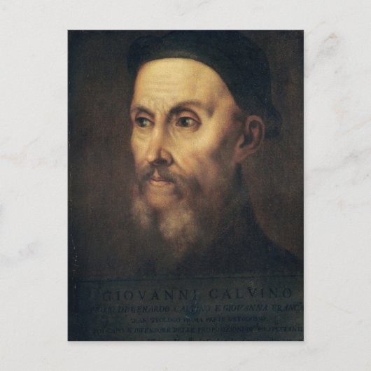 Portret van John Calvin Briefkaart (Voorkant)