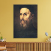 Portret van John Calvin Canvas Afdruk (Insitu (Woonkamer))