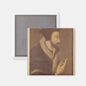 Portret van John Calvin Magneet (Voorkant / Achterkant)