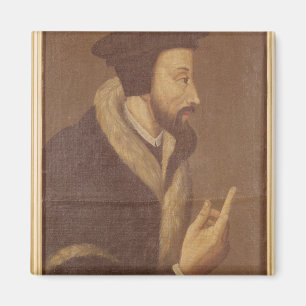 Portret van John Calvin Magneet