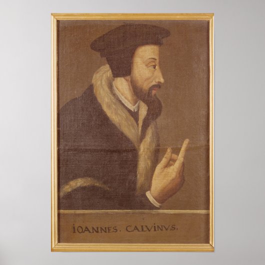 Portret van John Calvin Poster (Voorkant)