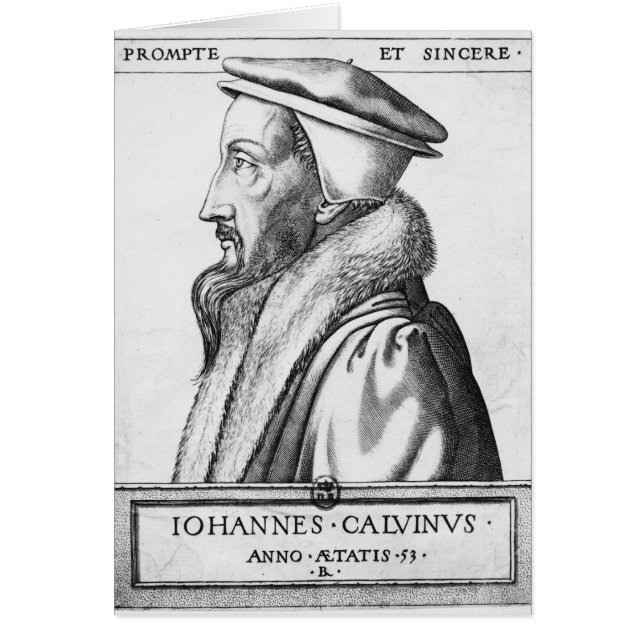 Portret van John Calvin tussen 53 en 1564 jaar (Voorkant)