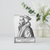 Portret van John Calvin tussen 53 en 1564 jaar Briefkaart (Staand voorkant)