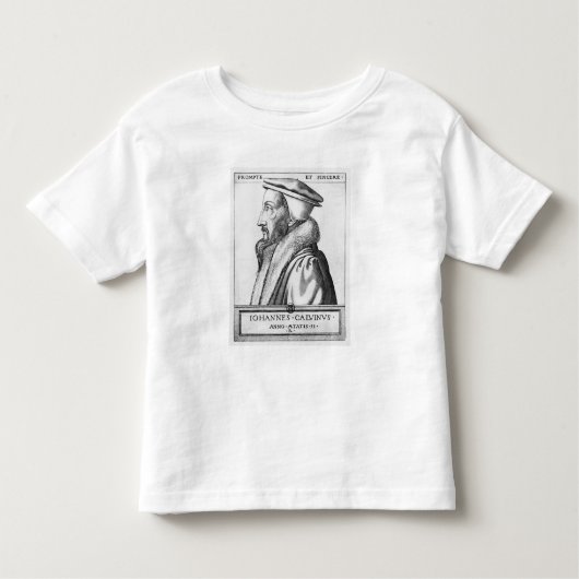 Portret van John Calvin tussen 53 en 1564 jaar Kinder Shirts (Voorkant)