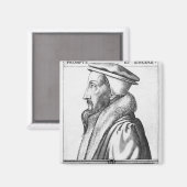 Portret van John Calvin tussen 53 en 1564 jaar Magneet (Voorkant / Achterkant)
