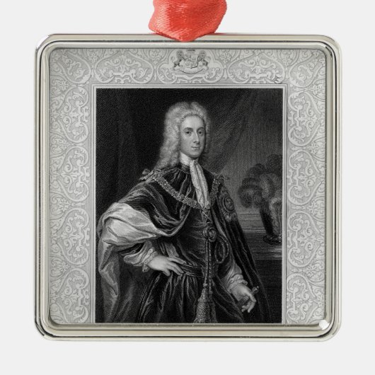 Portret van John Campbell Metalen Ornament (Voorkant)