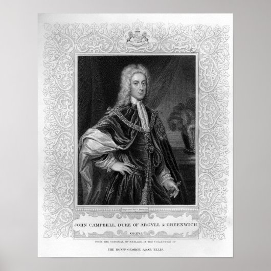 Portret van John Campbell Poster (Voorkant)